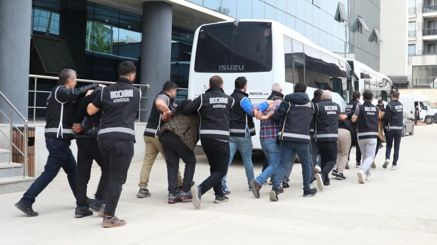 Bursa'da tefecilik ve yağma operasyonu
